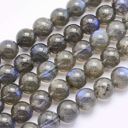 Chapelets de perles en labradorite naturelle  G-O166-08-8mm-1