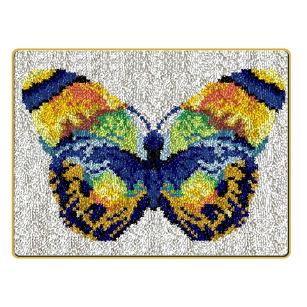 Teppich-Set mit Knüpfhaken zum Selbermachen DIY-NH0005-01G-1