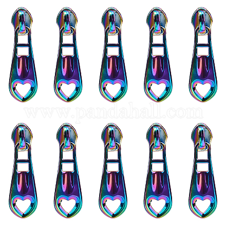 14 шт. полое сердце из цинкового сплава головка молнии сменная FIND-GF0005-69-1