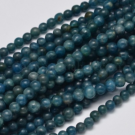 Rondes apatite naturelle perles brins G-K068-01-4mm-1