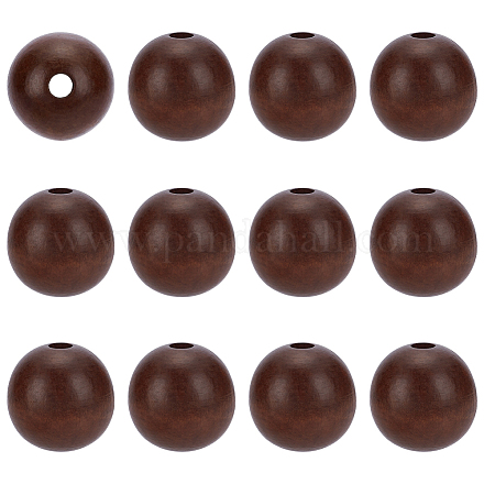 10шт деревянные европейские бусины WOOD-FG0001-54-1