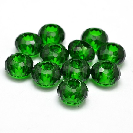 Glass Rondelle Faceted Beads GLAA-E017-02-1