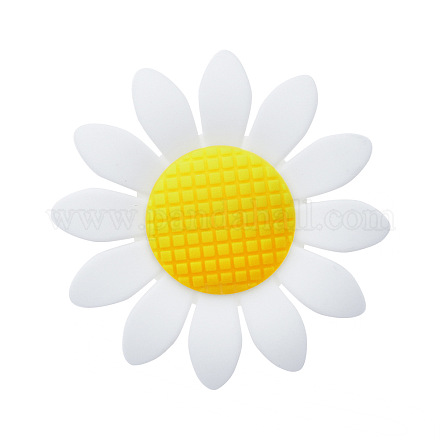 Силиконовые бусины в виде подсолнуха SI-JX0008A-01-1