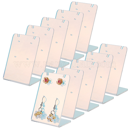 Displayständer für schräge Ohrringe aus Acryl EDIS-WH0012-42B-1