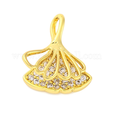 Подвески из латуни с микропаве из кубических цирконий в стиле фреш KK-A232-05A-G-1