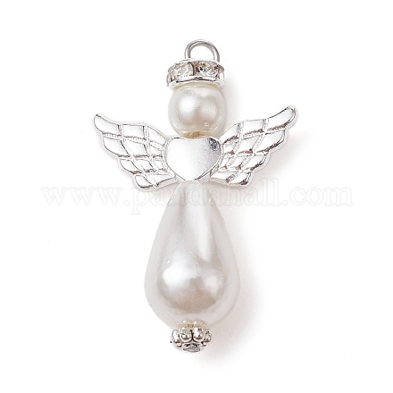 Perle d'imitation acrylique avec pendentifs en alliage PALLOY-JF02475-1