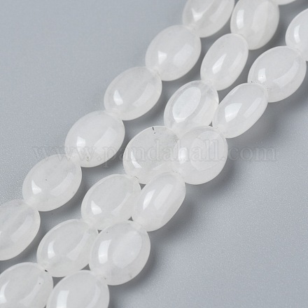 Fili di perline giada bianco naturale G-Z006-A34-1