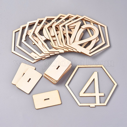 Tarjetas de números de mesa de madera AJEW-WH0021-29A-1