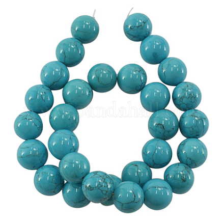 Perles de turquoise synthétique X-JBR6-4mm-1