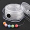 Round Elastic Crystal Thread, Jewelry Beading Cords, For Stretch Bracelet Making, Clear, 0.6mm, about 109.36 Yards(100m)/Set