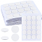 25Sheets Flat Round Double-faced Self-adhesive Paper Stickers, for Candlewick, 126x89x1mm, Sticker: 20mm in diameter, 20pcs/sheet