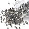 TOHO Round Seed Beads, Japanese Seed Beads, (266) Inside Color Gold Luster Crystal/Opaque Gray, 6/0, 4mm, Hole: 1.5mm, about 168pcs/10g