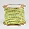 Braided Nylon Cord, Macrame Woven Rope, for Jewelry Making String Knitting Craft, Colorful, 2mm, about 20yards/roll