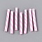Handmade Polymer Clay Nail Art Decoration Accessories, Column, Pearl Pink, 19~23x1.5~3mm