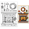 PVC Plastic Stamps, for DIY Scrapbooking, Photo Album Decorative, Cards Making, Stamp Sheets, Light Pattern, 16x11x0.3cm