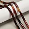 Dyed Natural Agate Beads Strands, Column, Brown, 15.5~16x6~6.5mm, Hole: 1mm, about 24~25pcs/strand, 14.96~15.35''(38~39cm)