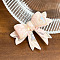 Bowknot Cellulose Acetate Alligator Hair Clips, Hair Accessories for Women & Girls, Misty Rose, 54x44x23mm
