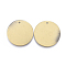 Brass Pendants, Flat Round, Brushed Antique Bronze, 30x0.8mm, Hole: 1mm