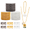 DIY Iron Ball Chains Keychain Tag Chains Making Kit, Mixed Color, 7.5x2~2.5mm, Hole: 0.8mm