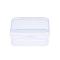 Square Plastic Bead Storage Containers, Clear, 5.4x5.3x2cm, Inner Size: 5.1x5.05x1.5cm
