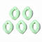 Opaque Acrylic Linking Rings, Quick Link Connectors, for Curb Chains Making, Oval, Pale Green, 16.5x11.5x3.5mm, Inner Diameter: 4.5x9mm, about 2250pcs/500g