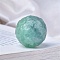 Moon Meteorite Natural Fluorite Crystal Ball, Reiki Energy Stone Display Decorations for Healing, Meditation, Witchcraft, 43mm