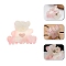 Bear Plastic Claw Hair Clips, Hair Accessories for Women & Girls, Pink, 31x31mm