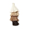 Polyester 
Tassel Pendants, Coffee, 84x28mm