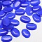 Cat Eye Cabochons, Oval, Blue, 14x10x2.5mm
