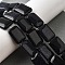 Synthetic Blue Goldstone Beads Strands, Rectangle, 18x13x5.5mm, Hole: 1mm, about 11pcs/strand, 7.68''~7.87''(19.5~20cm)