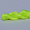 Polyester Thread, Satin Rattail Cord, Green Yellow, 2mm, about 10m/bundle