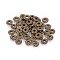 Tibetan Style Spacer Beads, Cadmium Free &, Lead Free, Antique Bronze Color, Flat Round, Size: about 7mm in diameter, 2.1mm thick, hole: 2 mm, 2385pcs/1000g