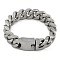 304 Stainless Steel Cuban Link Chain Bracelets for Men, Stainless Steel Color, 9-1/4 inch(23.5cm)