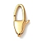 304 Stainless Steel Lobster Claw Clasps, Ion Plating(IP), Horse Eye, Golden, 21x10x4mm, Hole: 5x1.5mm