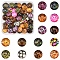 60Pcs Animal Skin Printed Glass Cabochons, Half Round, Mixed Color, 12x4mm