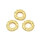 Alloy Linking Rings, Cadmium Free & Lead Free, Textured Ring Shape, Rack Plating, Matte Gold Color, 10x2mm, Inner Diameter: 5.2mm