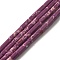 Synthetic Imperial Jasper Dyed Beads Strands, Column, Old Rose, 12.5~13x3.5~4mm, Hole: 1.2mm, about 29pcs/strand, 15.31''(38.9cm)