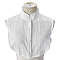 Detachable Polyester Lady Shirts False Collars, Neckline Trim, DIY Garment Accessories, White, 370x347x4mm