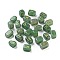 Rectangle Natural Green Aventurine Rune Stones, Healing Stones for Chakras Balancing, Crystal Therapy, Meditation, Reiki, Divination, 15~16x11~12x11~11.5mm, 25pcs/set