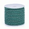 Polyester Cord, Twisted Cord, Teal, 3mm, about 5.46 yards(5m)/roll