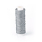 Waxed Polyester Cord, Micro Macrame Cord, for Leather Project, Bracelet Making, Shoe Reparing, Bookbinding, Flat, Gray, 0.8mm, about 32.8 yards(30m)/roll