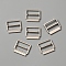 Alloy Buckle Clasps, For Webbing, Strapping Bags, Garment Accessories, Platinum, 20x22.5x3mm, Hole: 19x5.5mm