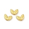 Alloy Beads, Cadmium Free & Lead Free, Leaf, Matte Gold Color, 5x7x2.8mm, Hole: 1.2mm
