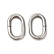 Non-Tarnish 304 Stainless Steel Linking Rings, Quick Link Connectors, Oval, Stainless Steel Color, 14x9x2mm, Inner Diameter: 10x5mm