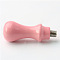 Wood Handle, For Wax Seal Stamp Making, Pink, 55~61x22mm, Inner Diameter: 7.5mm