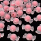 Transparent Acrylic Beads, Frosted, Bead in Bead, Candy, Light Coral, 11.5x21.5x11.5mm, Hole: 2.5mm, about 393pcs/500g