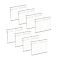 Plastic Displays, for Price Tickets Display, Clear, 4.35x6.05x0.75cm
