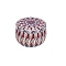 Printed Tinplate Storage Box, for Jewelry & Aromatherapy Candle & Candy Box, Flower Pattern, Sienna, 7.7x5cm