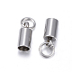 201 Stainless Steel Cord Ends X-STAS-E120-01-3.2mm-2