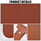 Superfindings 4 pièce étui de protection en cuir PU pour rasoir AJEW-FH0002-72B-4
